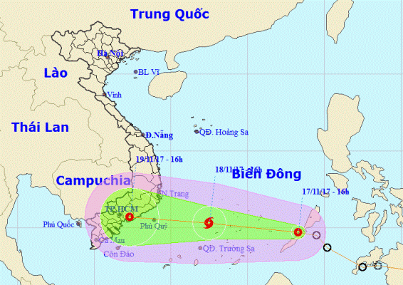 Áp thấp nhiệt đới đi vào Nam Biển Đông, khả năng mạnh lên thành bão ảnh 1